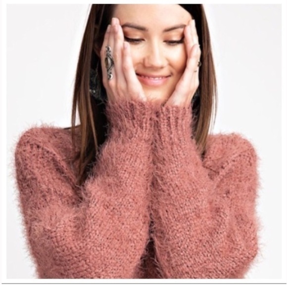 Easel Breya Vegan Mohair Patterned Sweater - Picture 3 of 12